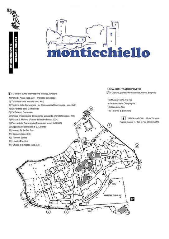 Foresteria Del Teatro Povero Монтикело Стая снимка